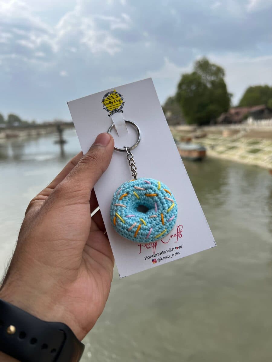Donut keychain
