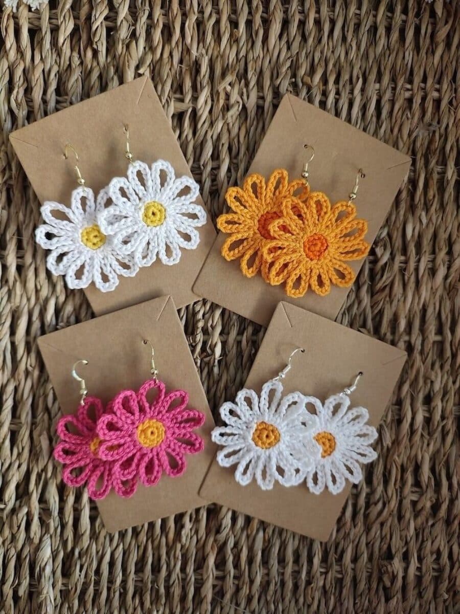 Floral earrings