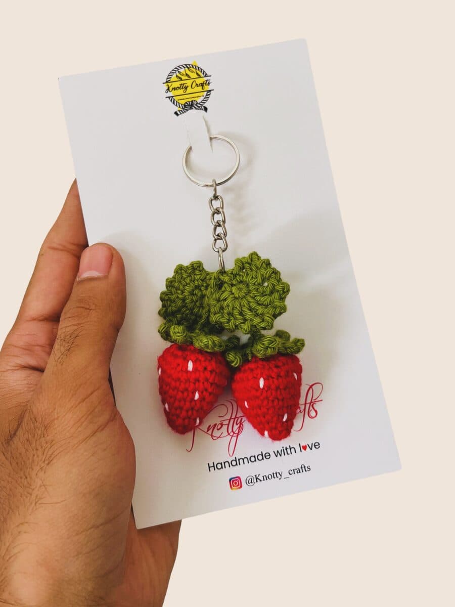 Strawberry keychain